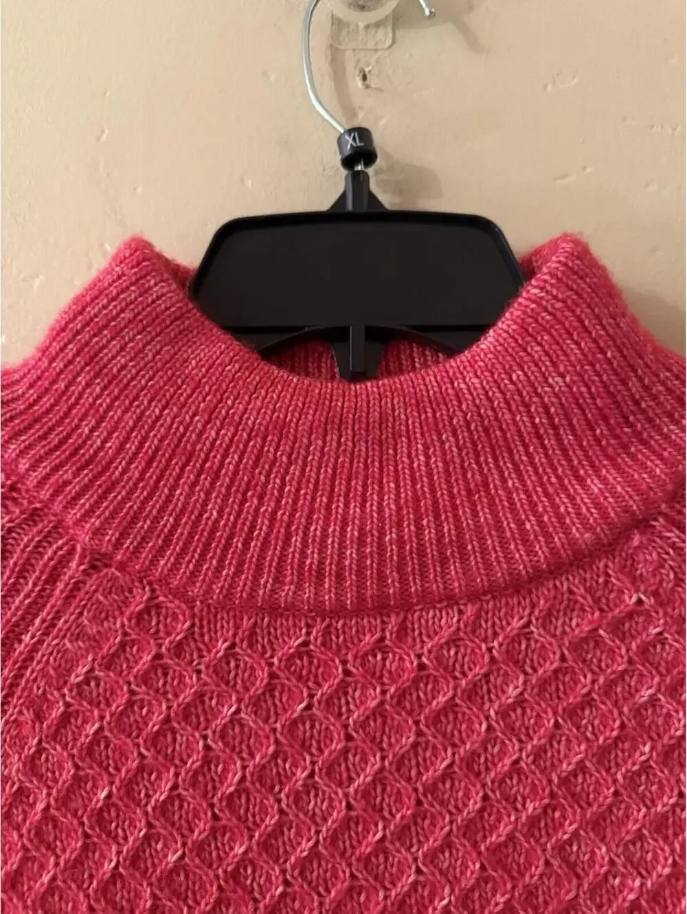 Talbots Sweater Women's Small Pink Turtleneck Long Sleeve Knit Cotton Blend
